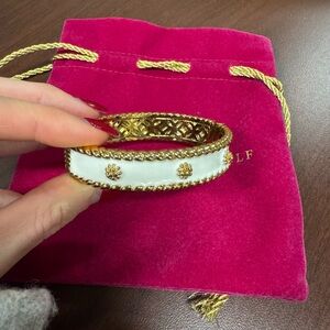 Capucine de wolf Elegant Gold and White Bracelet